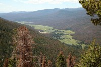 We drove up from Denver and came in the park from the west side at Grand Lake.  This is looking back toward the west.