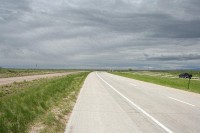 Looking south toward Denver - these clouds would be a recurring theme throughout the trip