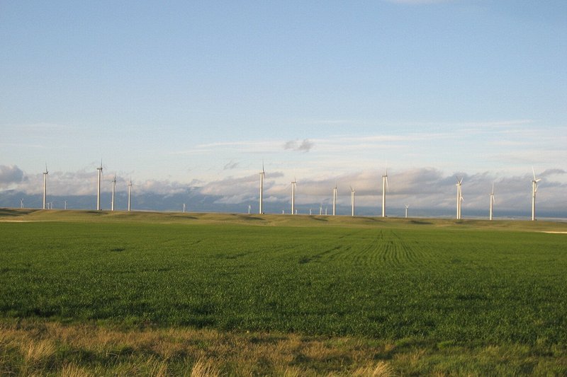 This is another wind farm just south of Great Falls.  This picture was taken with my little Canon SD700IS PowerShot.