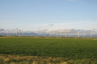 This is another wind farm just south of Great Falls.  This picture was taken with my little Canon SD700IS PowerShot.