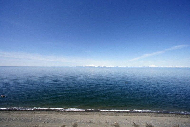 From the bluffs above Cook's Inlet - sorry it is so hazy.