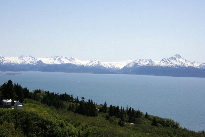 From the top of the hill entering Homer