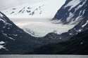 I waited quite a while for the sun to cooperate, but I never got really good light on the glacier.