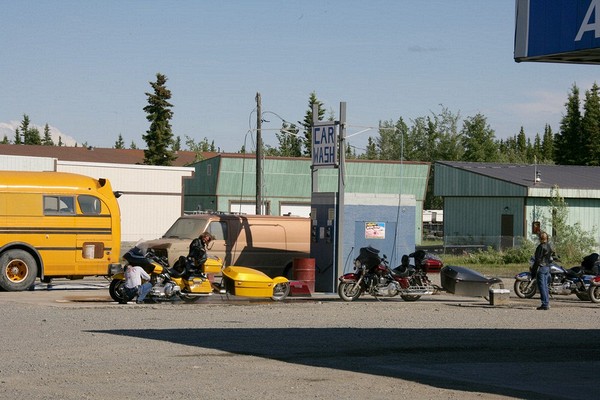 Gotta keep the chrome clean, even in Tok, Alaska