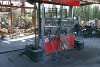 This Texaco burned on April 7.  The tow driver remembers using it as his gas stop.