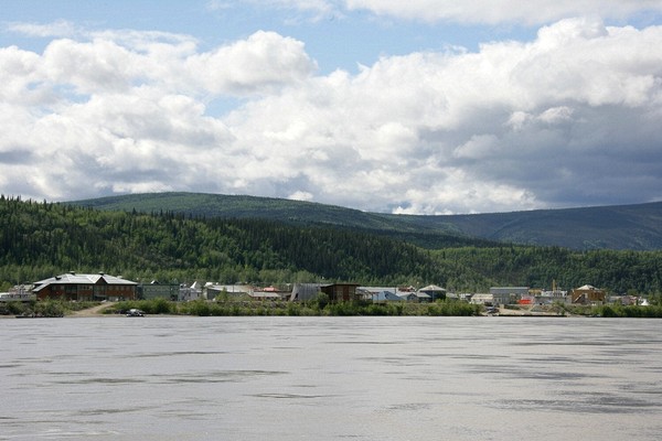 From the ferry crossing the Yukon River into Dawson