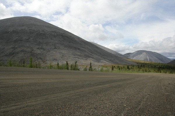 As I headed north, the hills got more rounded and barren