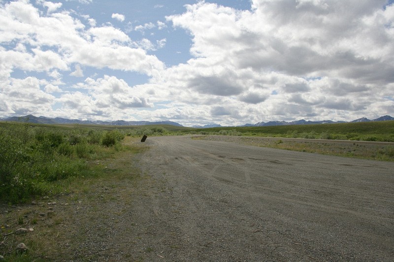 What a difference a day makes - the road is almost dry