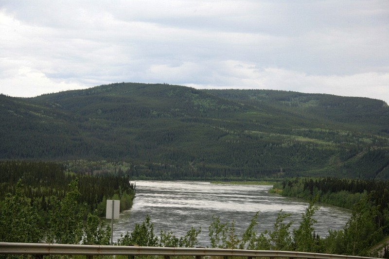 Along the Klondike Highway. The rivers in this part of North America are broad and full