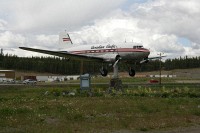 An old 'goony bird' (DC-3) at the Yukon Transportation Museum