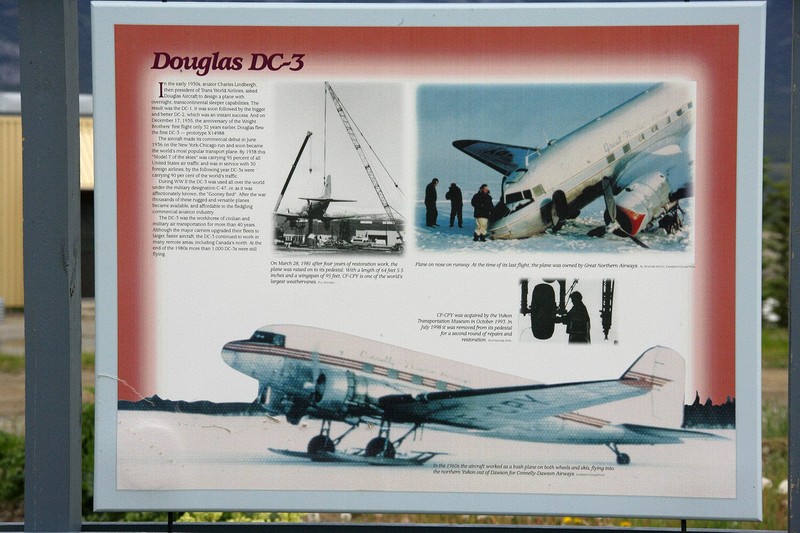An old 'goony bird' (DC-3) at the Yukon Transportation Museum