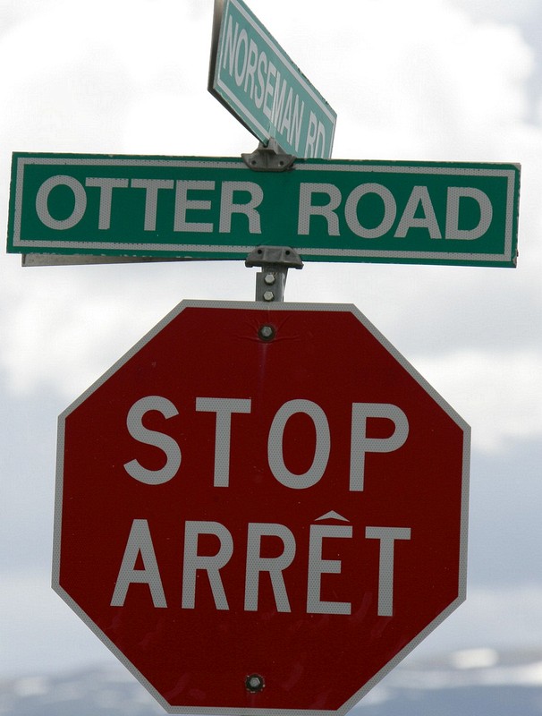 I would think "STOP" would be universal.