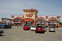 Boston Pizza is a large chain in Canada, with over 400 restaurants.  Michelle and I usually try to have lunch at this one in Lethbridge.  While it is probably just another chain restaurant to Canadians, we really like their menu.  .
