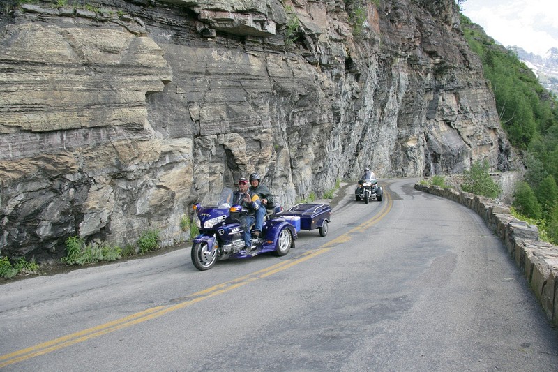 A GoldWing and a Valkyrie trike