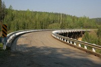This old wooden bridge is a unique structure