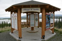 Overlooking Teslin Lake and the tof Teslin