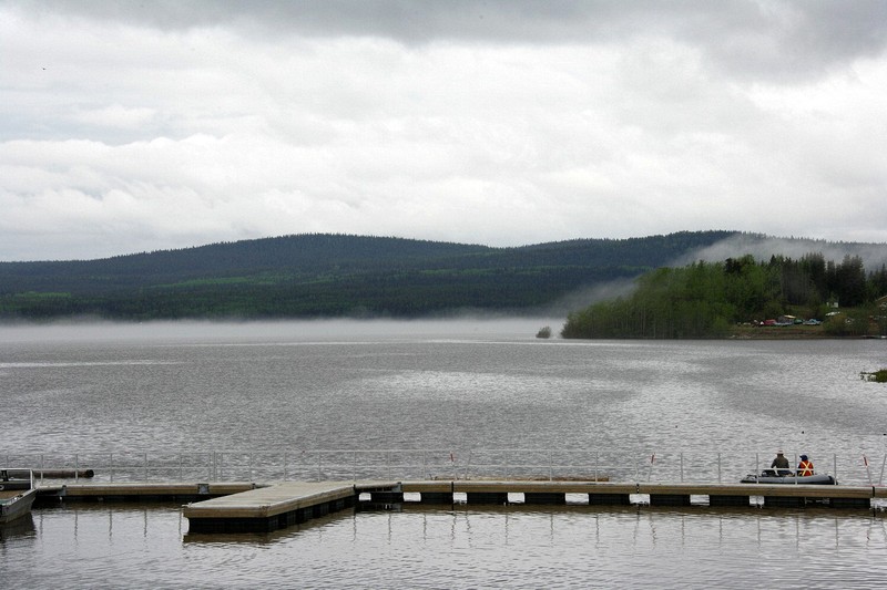 The low clouds and the fog forming on the surface of the lake gave this an eerie feel