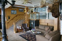 Another shot of the eclectic lobby in the Gold Rush Inn
