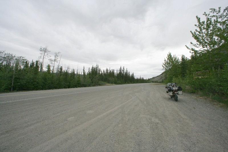Montague Roadhouse Historic Site - looking toward the Dempster