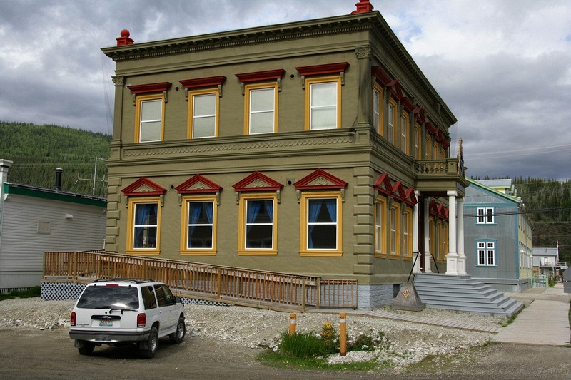 Various architectural photographs from Dawson, City, Yukon.