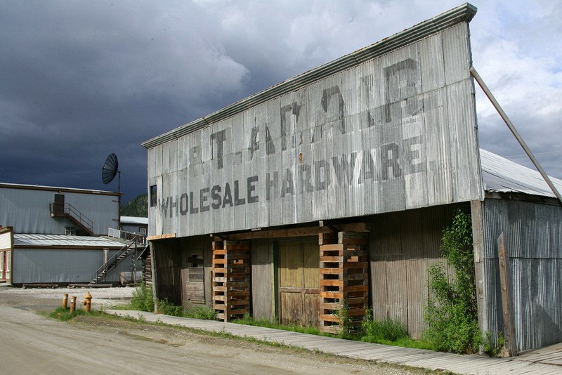 Various architectural photographs from Dawson, City, Yukon.