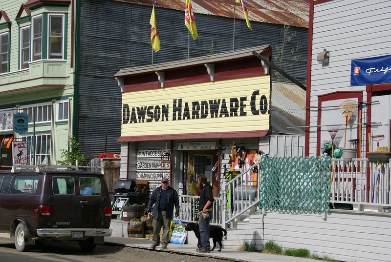 Various architectural photographs from Dawson, City, Yukon.