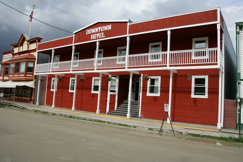 Various architectural photographs from Dawson, City, Yukon.