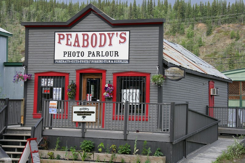 Various architectural photographs from Dawson, City, Yukon.