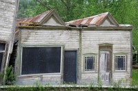 Various architectural photographs from Dawson, City, Yukon.