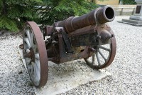 I found a couple of old canons in a park - Dawson, City, Yukon.