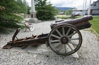 I found a couple of old canons in a park - Dawson, City, Yukon.