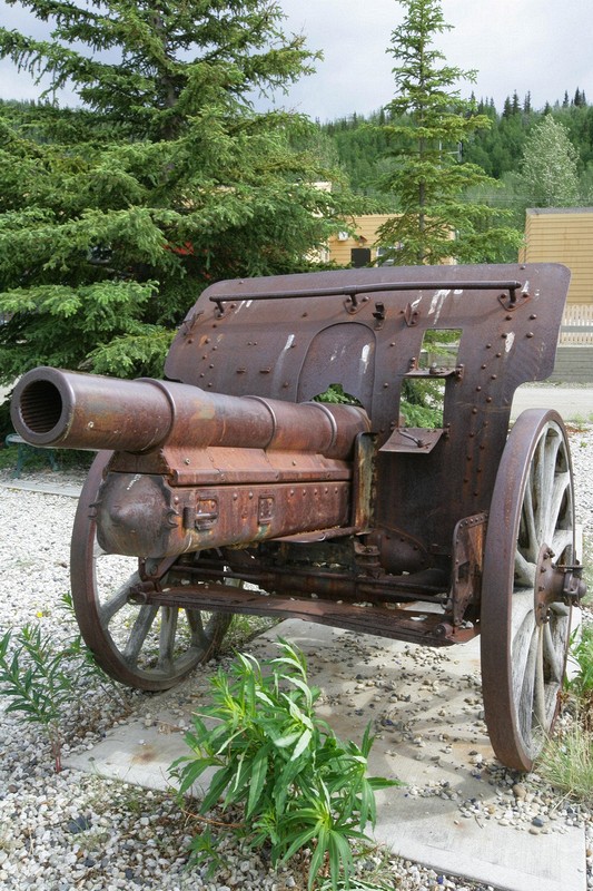 I found a couple of old canons in a park - Dawson, City, Yukon.