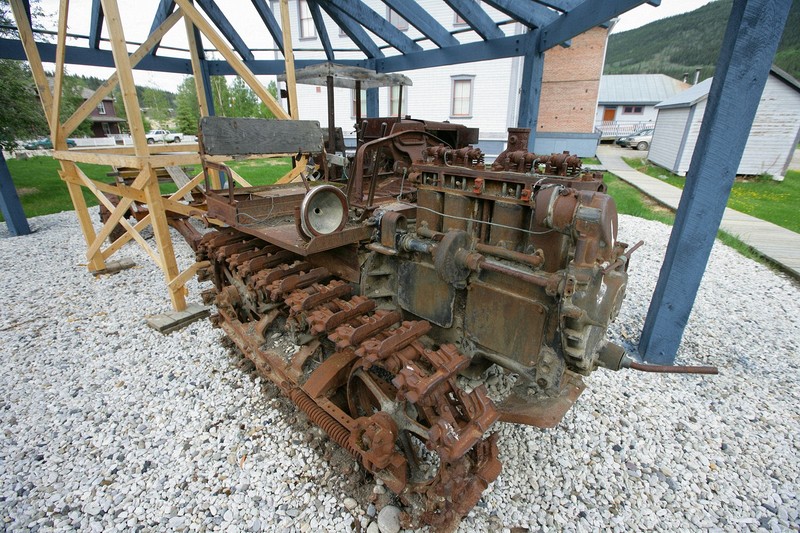 A really old track vehicle.
