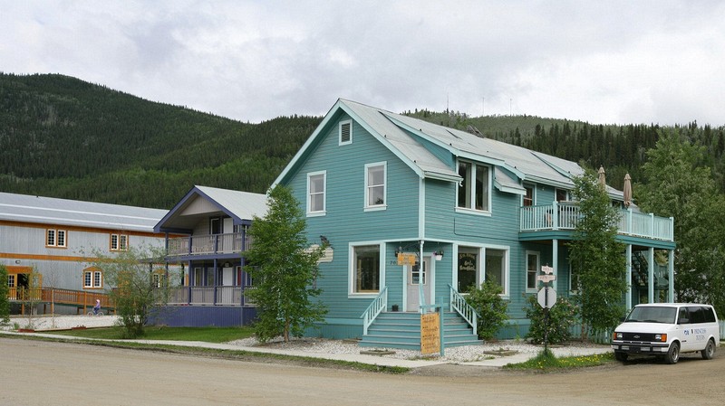 Various architectural photographs from Dawson, City, Yukon.
