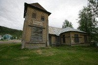 Various architectural photographs from Dawson, City, Yukon.