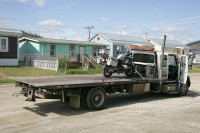 Here we are at 4PM loaded and ready for the 510 miles to Anchorage.