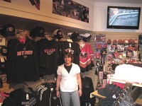 The "Fan Attic" - official merchandise for the Calgary Flames and the Calgary Hitmen.