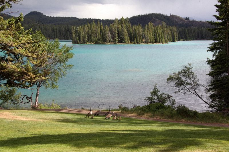 family visits outside our lodge room.