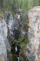 Maligne Canyon.  Just about 6 miles from the lodge.  A great day trip and quite a hike from end to end.