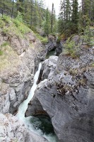 Maligne Canyon.  Just about 6 miles from the lodge.  A great day trip and quite a hike from end to end.