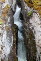 Maligne Canyon.  Just about 6 miles from the lodge.  A great day trip and quite a hike from end to end.
