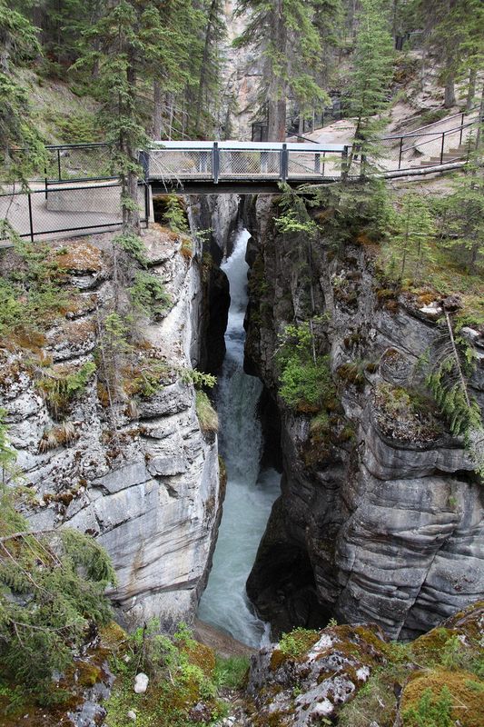 Maligne Canyon.  Just about 6 miles from the lodge.  A great day trip and quite a hike from end to end.