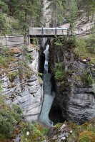 Maligne Canyon.  Just about 6 miles from the lodge.  A great day trip and quite a hike from end to end.