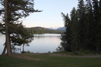 From our room at the Fairmont Jasper Park Lodge,.  This is the view we had to suffer every day.