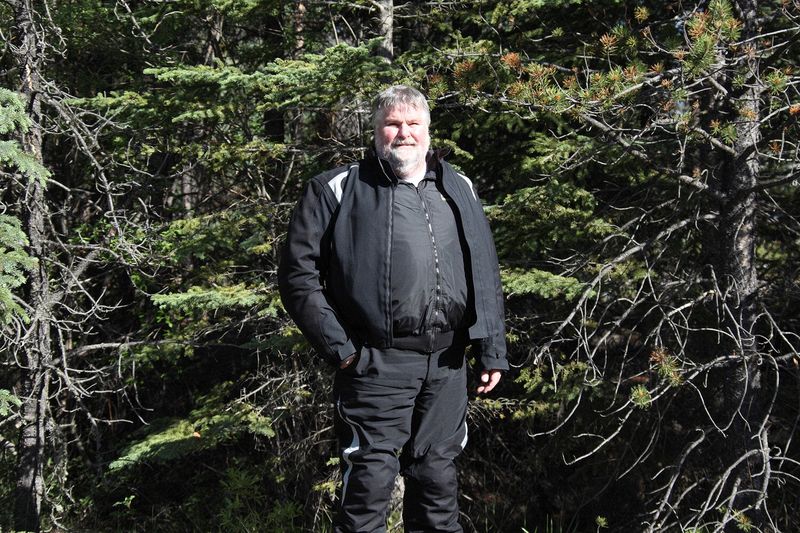 The Streetguard jacket and pants along with Gerbing heated jackets kept us warm and dry for the trip.  Our third day from Lethbridge to Jasper was rainy and hovering around 40 degrees farenheit for most of the day.