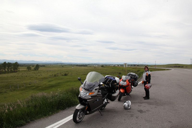Sorry to leave the Rocky Mountains of Alberta, we are on our way to Calgary for a couple of nights.