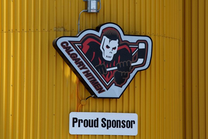 At the Pengrowth Saddledome, home of the Calgary Hitmen and the Calgary Flames  hocky clubs.