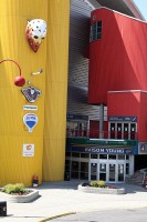 The Pengrowth Saddledome, home of the Calgary Hitmen and the Calgary Flames  hocky clubs.