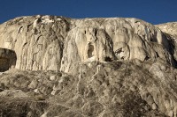 At Mammoth Hot Springs at the north end of Yellowstone National Park.
