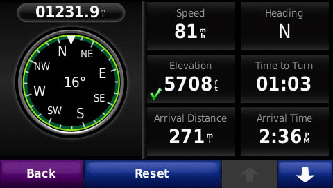 Zumo 660 trip data